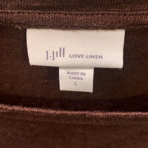 JJill Linen Flutter Sleeve Tee - Picture 2 of 5